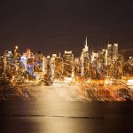 New York City Skyline Panorama Abstract